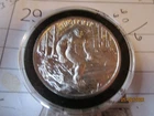 1 Troy oz .999 silver Bigfoot round in capsule