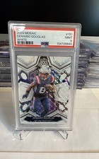 2024 Panini Mosaic - Demario Douglas #151 White Mosaic Prizm /25