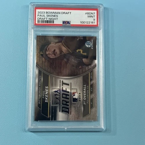2023 Bowman Draft Paul Skenes Draft Night #BDN7 Rookie PSA 9 Pittsburgh Pirates