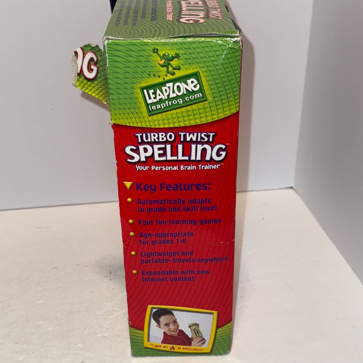 2000 Vintage Leapfrog Quantum Leap Turbo Twist Spelling Game New
