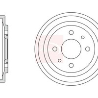 Fiat Panda 169 2003 Brems­Trommel FüR Fiat Panda 169 2003 Apec DRM9113