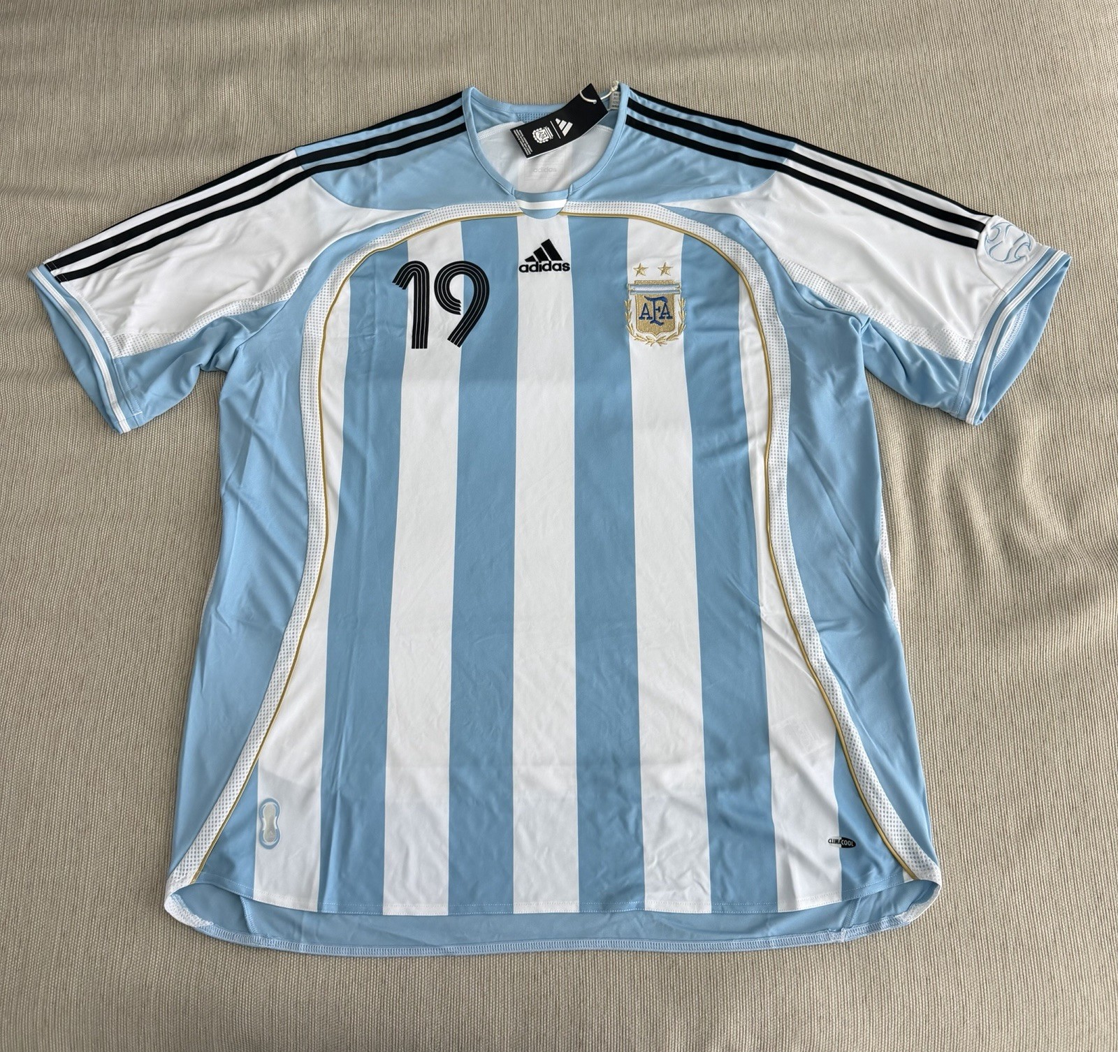 Adidas Argentina Authentic 2006 Soccer Jersey Messi Men's Size 2XL JN3708
