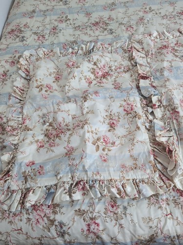 4 Pcs American Living Hillsborough Ralph Lauren Queen Comforter, Shams & Skirt - Picture 7 of 22