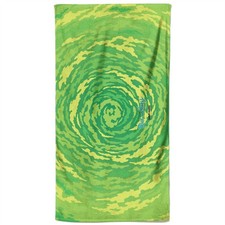 Image of Official Rick and Morty Portal All Over Pattern Beach Towel