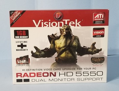 VISIONTEK ATI Radeon HD 5550 1GB PCI-E Video Card VT-400734HK