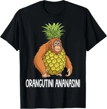 Italian Brainrot Characters Orangutini Ananasini Unisex T-Shirt