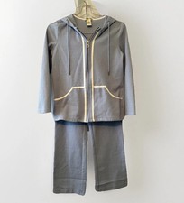 Orvis Womens XS extra small track suit light blue