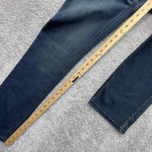 Levis 514 Jeans Boys 16 Regular Slim Straight Dark Denim Youth Pants 28x30 - Picture 10 of 10