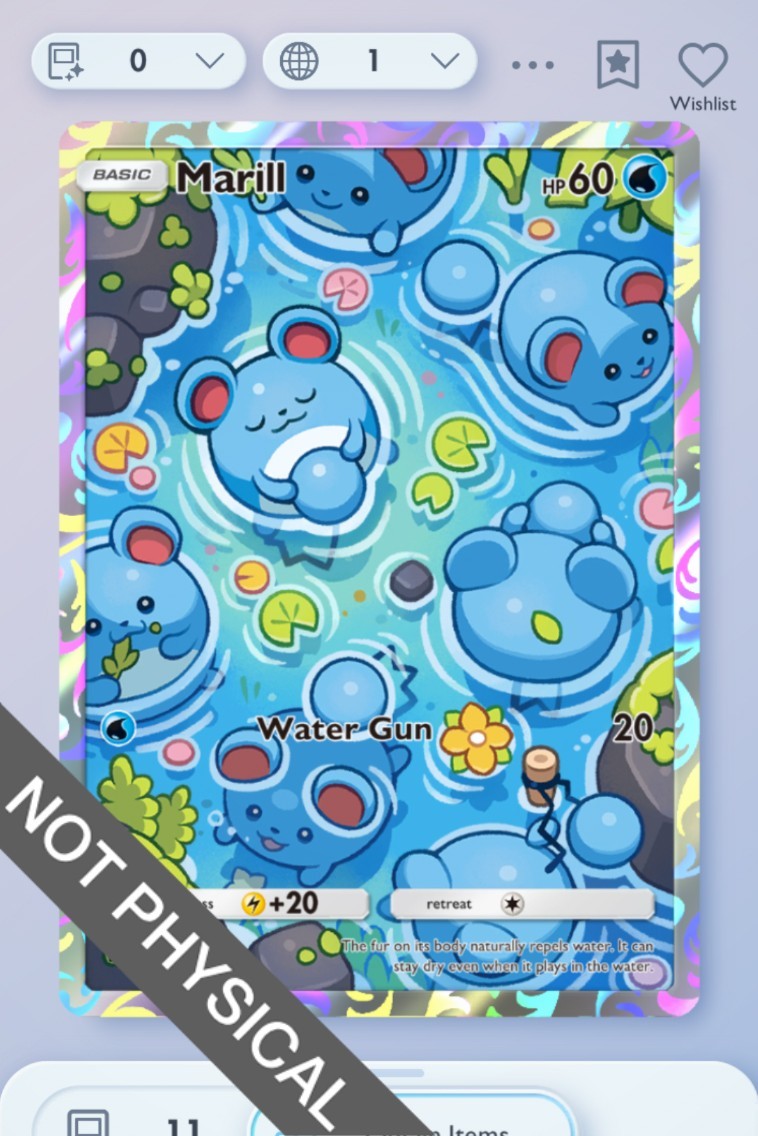 Pokemon TCG POCKET - Marill 1⭐, Triumphant Light, English | eBay