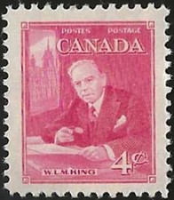 🍁Canada  #304  "Sir William L. Mackenzie King" Nice New 1951 Original Gum   (A)