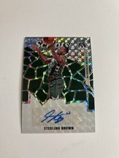 Sterling Brown 2019 Panini Mosaic #SC-SBR Scripts Autograph