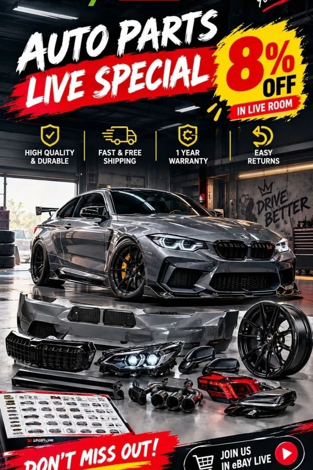 AUTO PARTS LIVE SALE - GET 8% OFF
