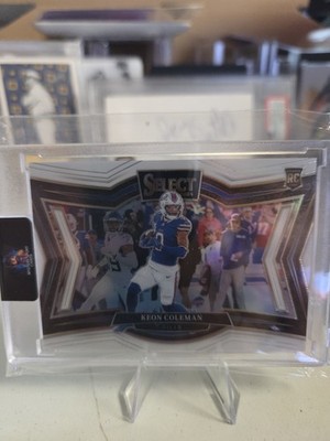 24 Panini Select RC Keon Coleman - White Field view #'d 14/35