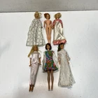 Vintage Fashion Doll Lot 11.5 Inch 6 Pieces 1960s 1970s Mod Era Gowns Pajamas