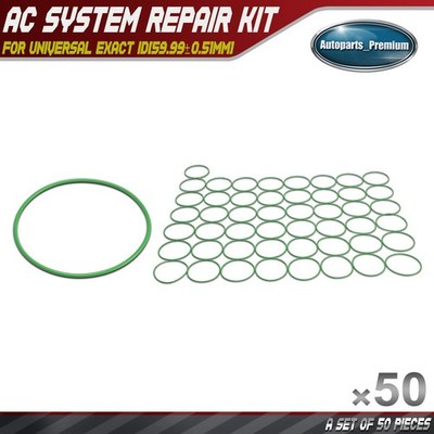 50x HNBR AC System Car Repair O Ring Kit for All Connections ID59.99mm CS1.78mm