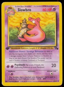 Slowbro 43/62 Fossil 1st Edition Uncommon