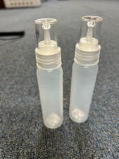 100 - 2 oz plastic dropper bottles - New