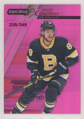 2020-21 Upper Deck Synergy FX Purple 229/349 David Pastrnak #FX-8 iy3