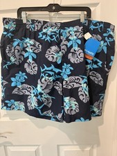 Columbia PFG Omni Shade Super Backcast Water Shorts Mens Medium Floral Trunks