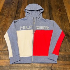 Tommy Hilfiger Sport Colorblock spellout Full Zip Hoodie Jacket Womens XS