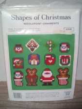 Studio 12 Shapes of Christmas Needlepoint Ornaments Kit 1983