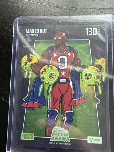 2026 Bo Jackson Battle Arena Glow Battlefoil SP #BF-75 Maxed Out Tyrese Maxey