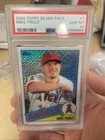 2020 Topps Series 1 - MIKE TROUT 85C-1 -  Silver Pack Chrome Refractor - PSA 10