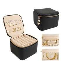 Travel Jewelry Case, Small Travel Jewelry Box with 6 Velvet Jewelry Bag Mini ...