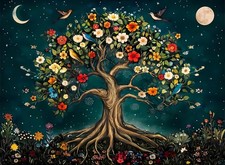 Diamond Art Kits for Adults Beginner,Tree of Life DIY Modern Diamond Painting...