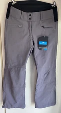 Polar Edge Womens Snow Pants Size M Gray Water Resistant Wind Proof Ski Beltloop