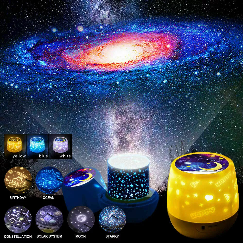 Galaxy Starry Sky Projector Light Ocean Star Moon Sky Room Decor LED Lamp |