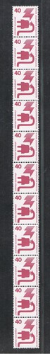 Unfallverhütung 11er Rollenanfang 407A Rb 040/200 rote Nr, postfrisch ungeknickt - Picture 2 of 2