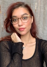New Elegant Versace Mod. 6812 1412 53mm Round Women's Eyeglasses Italy I