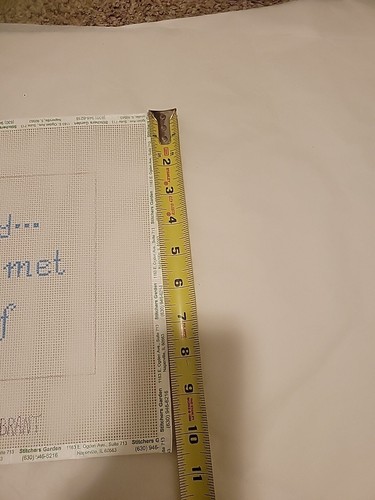 K Brant Hand painted needlepoint canvas Seriously... have you met yourself 10X13 - Afbeelding 5 van 6