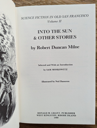 Sam Moskowitz - Science Fiction in Old San Francisco. US Signed First Editions - Picture 10 of 12