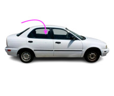 Fits: 1995-2002 Suzuki Esteem 4Door Sedan Passenger Rear Right Door Window Glass
