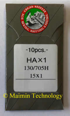 10 ORGAN FLAT SHANK 15X1 HOME SEWING NEEDLES HAX130/705 FOR BROTHER SINGER OTHER