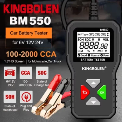 KINGBOLEN BM550 Car Battery Tester OBD2 6V 12V 24V Auto Analyzer Diagnostic Tool