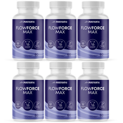 FlowForce Max Supports Vitality Boost & Stamina Supplement Capsules - 6 Bottles