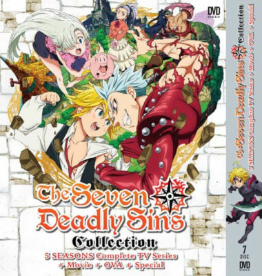 DVD ANIME THE SEVEN DEADLY SINS SEASON 1-5
