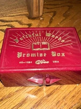 HARD to FIND Bible Verses Index Card Tabs Vintage Promise Box BID4 CHARITY ❤️243