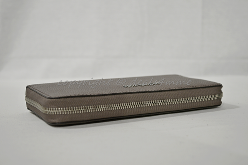 Michael Kors Mercer Travel Continental Wallet in Cinder - Grey Pebble Leather - Picture 6 of 11