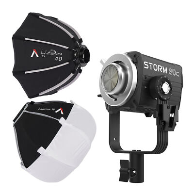 Aputure STORM 80c Black Point Source Fixture and Light Dome 40 Softbox Bundle