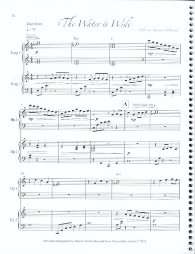 Cabin Fever for Two Songbook Harp Duet 2012 Sharon Thormahlen Anna T Jenkins - Picture 5 of 7