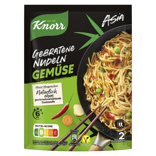 Готовое блюдо Knorr ASIA Жареная лапша с ОВОЩАМИ - 6 мин ДОСТАВКА БЕЗ рецепта 2190₽