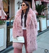 ZARA ZW COLLECTION FAUX FUR COAT PINK FW24/25 SIZES M REF. 3362/240