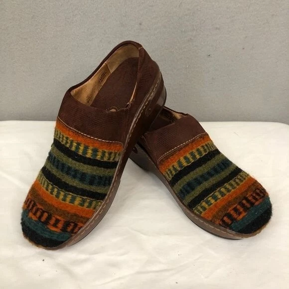 Zuecos Born Mujer 6 México Azteca Suroeste Mules India Lana Cuero Boho Foto 3 de 4