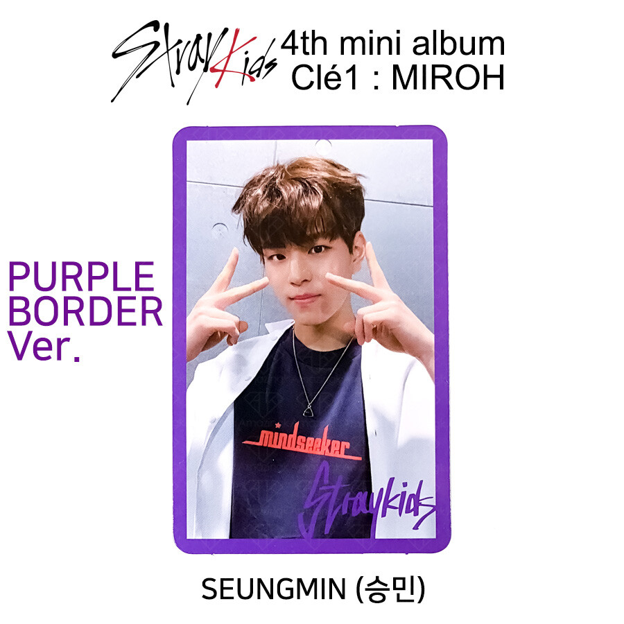 STRAY KIDS SKZ 4th mini album CLÉ 1 MIROH Official Photocard