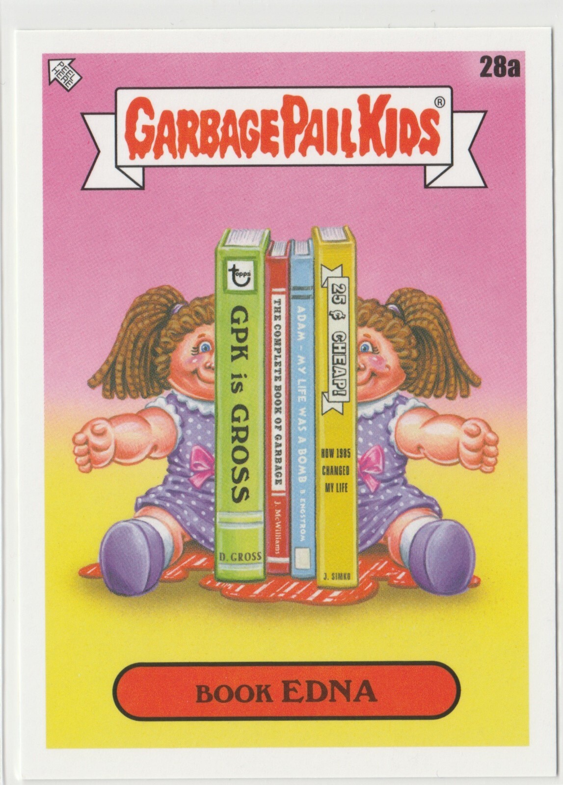 Edna #28a Garbage Pail Kids GPK 2022 Book Worms Trading Card