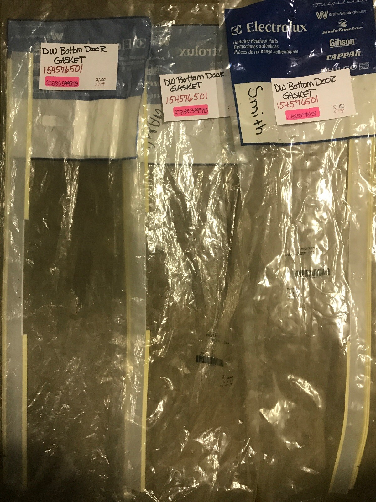 NEW GENUINE DISHWASHER BOTTOM DOOR GASKET 154576501 FREE SHIP eBay